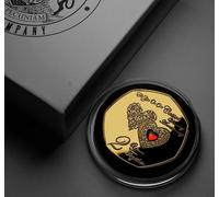 The Commemorative Coin Company ON OUR SECOND 'COTTON' WEDDING ANNIVERSARY 24ct Gold Commemorative in Gift Box. Gemstone. Gift/Present 2 Years Gift For Partner Husband/Wife 2nd Anniversary