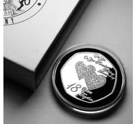The Commemorative Coin Company ON YOUR 18th PORCELAIN WEDDING ANNIVERSARY Silver Commemorative in Gift Box. Husband/Wife/Partner 18 Years Together Gift/Present Love/Token