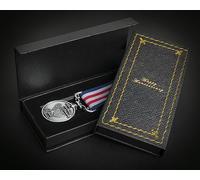 The Commemorative Coin Company OUR 11th STEEL WEDDING ANNIVERSARY Long Service/Bravery Medal. Box. Silver. Gift For Partner/Husband/Wife 11 Years of Marriage