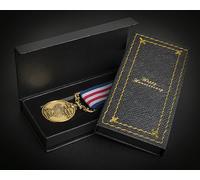 The Commemorative Coin Company OUR 13th LACE WEDDING ANNIVERSARY Long Service/Bravery Medal. Gold. Gift Box. For Partner/Husband/Wife 13 Years of Marriage