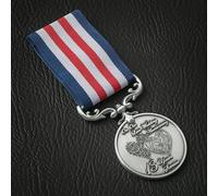 The Commemorative Coin Company OUR 13th LACE WEDDING ANNIVERSARY Long Service/Bravery Medal. Silver. Gift For Partner/Husband/Wife 13 Years of Marriage
