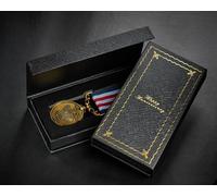 The Commemorative Coin Company OUR 15th CRYSTAL WEDDING ANNIVERSARY Long Service/Bravery Medal. Gold. Gift Box. For Partner/Husband/Wife 15 Years of Marriage