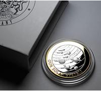 The Commemorative Coin Company OUR SOLAR SYSTEM Dual Metal 24ct Gold .999 Silver Commemorative. Gift/Presentation Box. Planets/Stars/Sun/Moon Space/Universe Earth/Venus/Mars
