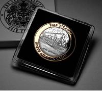 The Commemorative Coin Company RMS Titanic Dual Metal 24ct Gold .999 Silver Commemorative. Gift/Presentation Case. White Star Line. Ocean Liner. 1912