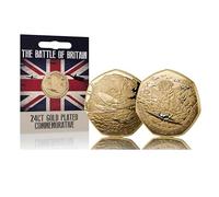 The Commemorative Coin Company THE BATTLE OF BRITAIN & SUPERMARINE SPITFIRE 24ct Gold Commemorative. Packaged/Sealed. British History/WW2 1940 Albums/Collection/Collectable