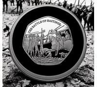 The Commemorative Coin Company THE BATTLE OF HASTINGS Silver Commemorative in Capsule. Norman Conquest 1066, Bayeux Tapestry, Saxon