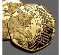 The Commemorative Coin Company THE BEAST OF BODMIN MOOR 24ct Gold Commemorative. Myth/Legend/Wild Cat. Cornwall