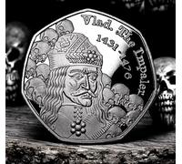 The Commemorative Coin Company VLAD THE IMPALER Silver Commemorative. Dracula/Vampire Supernatural/Occult Transylvania/Wallachia. Gift/Present