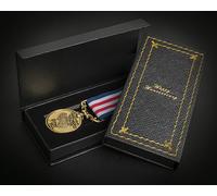 The Commemorative Coin Company YOUR 7th COPPER WEDDING ANNIVERSARY Long Service/Bravery Medal. Gift Box. Gold. Gift For Couple Husband/Wife 7 Years of Marriage