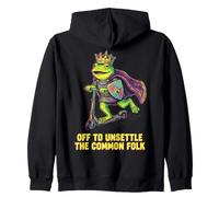 The Common Folk Frog Funny To Unsettle Zip Hoodie