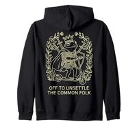 The Common Folk Frog King Funny To Unsettle Zip Hoodie