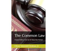The Common Law: Original Edition. Font size 16 Times New Roman