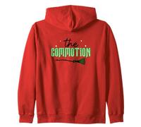 The Commotion Witchy Green Broom Zip Hoodie