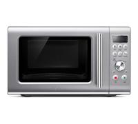 Sage - The Compact Wave Soft Close Microwave, Silver