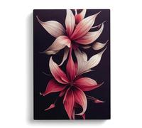 The Compelling Flowers Canvas Wall Art Print 30x20 Inch