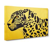 The Compelling Leopard Canvas Wall Art Print 30x20 Inch