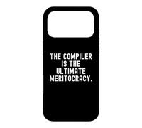 The Compiler Is The Ultimate Meritocracy Bold Code Case for iPhone 17 Pro Max