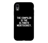The Compiler Is The Ultimate Meritocracy Bold Code Case for iPhone XR