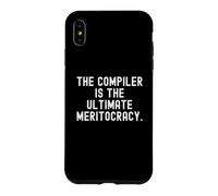 The Compiler Is The Ultimate Meritocracy Bold Code Case for iPhone XS Max