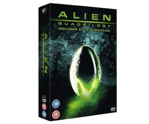 The Complete Aliens Quadrilogy Collection [5 Discs] DVD Box Set: 1: Alien / 2: Aliens / 3: Alien 3 / 4: Alien Resurrection + Extra Features / Laser Disc Archives / Theatrical Trailers / TV Spots