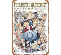 The Complete Art of Fullmetal Alchemist Retro Metal Tin Sign Vintage Room Decor Poster for Home Coffee Bar Wall Art Decor 8x12 Inch