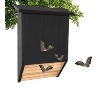 The Complete Bat House for Outdoor Use - Clean Your Garden From - Bat Box with No Paint Inside - 2 Chamber Hose for Bats - Easy to