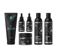 The Complete Beard Growth Kit by Beard Struggle - Mens Grooming Kit with Balm, Mask, Conditioner, Wash & Oils - Alfheim's Forests, Silver Collection