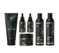 The Complete Beard Growth Kit by Beard Struggle - Mens Grooming Kit with Balm, Mask, Conditioner, Wash & Oils - Asgardian Secret, Gold Collection