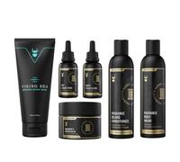 The Complete Beard Growth Kit by Beard Struggle - Mens Grooming Kit with Balm, Mask, Conditioner, Wash & Oils - Valhalla's Gates, Gold Collection