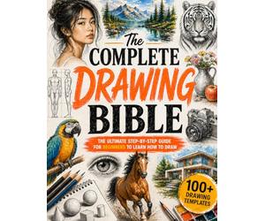 The Complete Drawing Bible: The Ultimate Guide for Beginners to Learn How to Draw with Step-by-Step Exercises and Projects | Human Figures, Faces, 3D Objects, Animals, Shading, and Landscapes