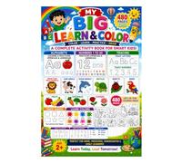 The Complete Kids Learning & Coloring Book: ABC & 123 Tracing, Animals, Insects, Birds, Fruits, Vegetables, Flowers, Quizzes and 50+ Coloring Pages for Ages 2+ (Kids Learning Activity Workbooks)