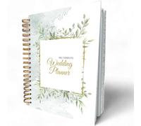 The Complete Wedding Planner, 160 Page Spiral Bound Wedding Organizer with Gold Foil Cover, Inner Pockets, Strong Coil Binding, Wedding Book Planner