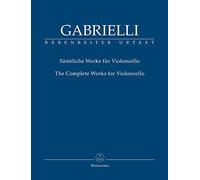 The Complete Works for Violoncello (Cello and Piano), Domenico Gabrielli, Barenreiter Urtext BA10920