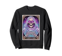 The Completely Unhinged Cosmic Skull Art Sweatshirt