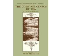 The Compton Census of 1676: A Critical Edition by Anne Whiteman (English) Hardco