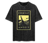 The Comsat Angels Post Punk Band Men's T-Shirt Unisex Black Men Tees L