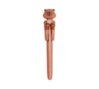 THE CONCEPT FACTORY - EC0117 - Capybara Boxer Pen for Leisure and Travel - Creative Stationery - ABS Plastic - Dimensions 17.5 x 3.5 x 3 cm - Brown