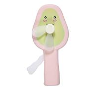 THE CONCEPT FACTORY, VE6097, Kawaii Green Avocado Fan, Quiet and Compact Desk Fan, Fun and Original Design, Ideal for Home or Office