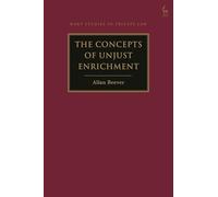 The Concepts of Unjust Enrichment (Hart Studies in Private Law)