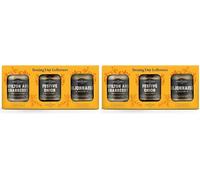 The Condiment Company Boxing Day Leftovers Gift Box - Festive Onion Chutney, Dijonnaise & Stilton Cranberry Mayonnaise (3x190g Jars) - Perfect Sauces for Cold Meats, Cheese & Sandwiches (Pack of 2)