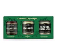 The Condiment Company Christmas Day Delights Gift Box - Cranberry, Horseradish & Bearnaise Sauces Bundle (3x190g Jars) - Gourmet Food Gift for Holidays, Perfect Christmas Box