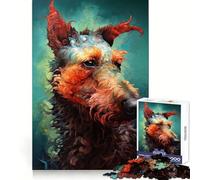The Confident Terrier Jigsaw Puzzles 1000 Pieces for Adults Memory Boost Warm Time Image Assembly Fine Art Piece (38x26cm)