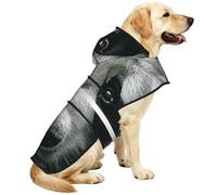 The Confusion Of Giant Pandas Waterproof Dog Raincoat And Rain Jacket For Small Medium Large Dogs With Reflective Stripes And Adjustable Belly Strap