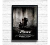The Conjuring1, Horror Movie Print, Scary Thriller Film Poster, A4 and A3 Size Frame Options Available,Great Home, Pub, Café, Bar Wall Art Print, House gift for horror lovers (A3 Framed (Black))