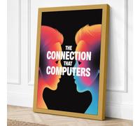 The Connection Between Minds Canvas Wall Art Print 24x16 Inch