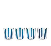 The Conran Shop Nova Stripe Tumbler 360ml - Set of 4 Navy
