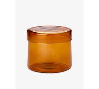 The Conran Shop The Conran Shop Home Lab Lidded Glass Storage Pot 8.5cm Amber