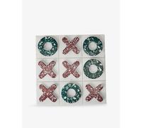 The Conran Shop The Conran Shop Pietra Naughts and Crosses Engineered Stone Game Green And Red