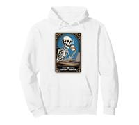 The Content Creator Tarot Card Skeleton Vlogger Podcaster Pullover Hoodie