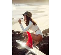 The Contour High-Waisted Surf Bottoms by It's Now Cool at Free People in White, Size: 2XL - female